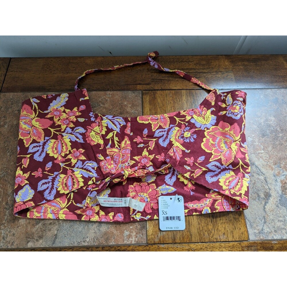 Intimately Free People Bandeau Bralette Floral Pattern Summer Top XS - Picture 2 of 3